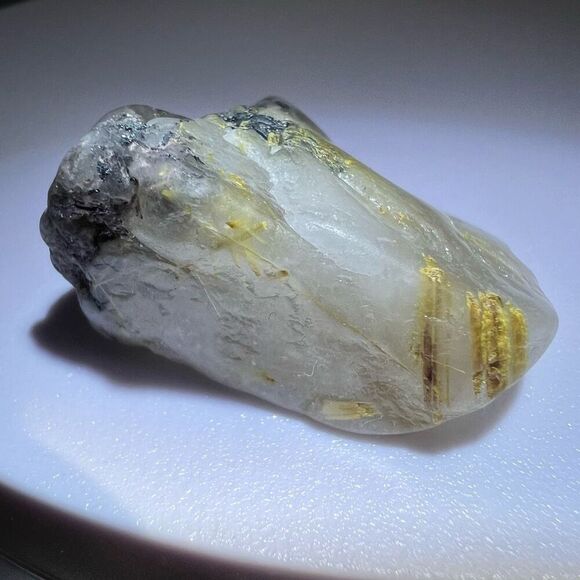 Golden Rutilated Quartz‎ Crystal Freeform (#7) - Picture 6 of 11